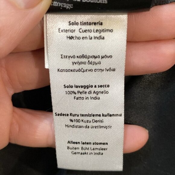 MACKAGE Noelia Leather Waterfall Jacket XXS Lambskin Coat Wrap Style Black - Picture 16 of 16